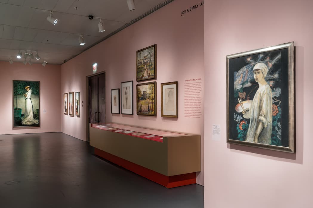 Installation view of the exhibition Florine Stettheimer: Painting Poetry. May 5 – September 24, 2017. The Jewish Museum, NY. Photo by: Jason Mandella