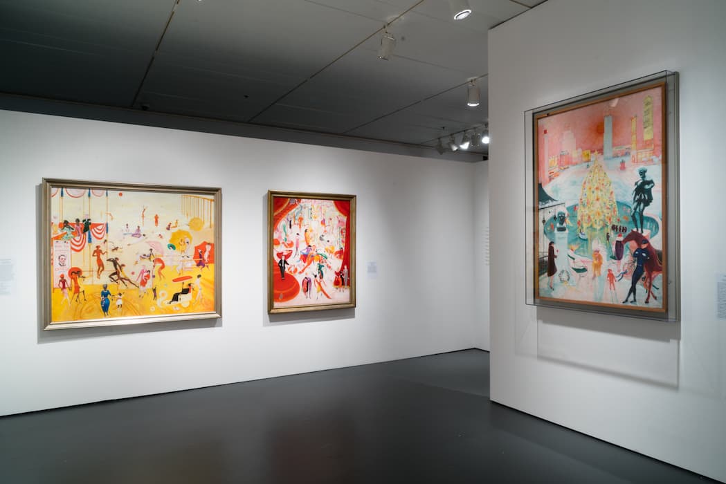 Installation view of the exhibition Florine Stettheimer: Painting Poetry. May 5 – September 24, 2017. The Jewish Museum, NY. Photo by: Jason Mandella