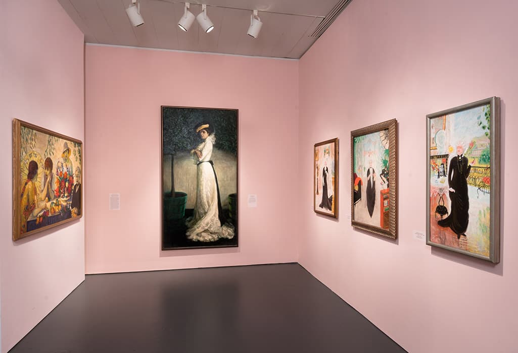 Installation view of the exhibition Florine Stettheimer: Painting Poetry. May 5 – September 24, 2017. The Jewish Museum, NY. Photo by: Jason Mandella