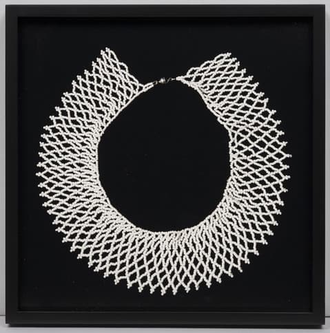 Elinor Carucci, South African Collar: Ginsburg's favorite collar, worn in her official portrait, 2020. Archival pigment print. Framed: 10 1/2 × 10 1/2 × 1 in. (26.7 × 26.7 × 2.5 cm). The Jewish Museum, NY. Purchase: Horace W. Goldsmith Foundation Fund