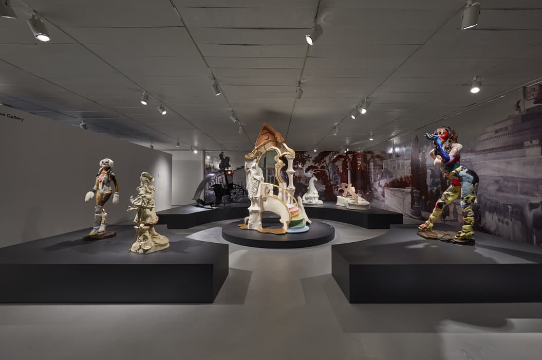 Installation view of Rachel Feinstein: Maiden, Mother, Crone, November 1, 2019-March 22, 2020, at the Jewish Museum, NY. Artwork © Rachel Feinstein. Photo: Tom Powel Imaging.