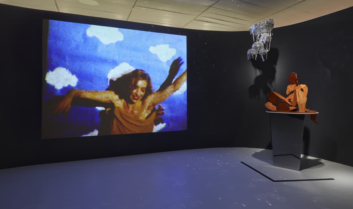 Installation view of Rachel Feinstein: Maiden, Mother, Crone, November 1, 2019-March 22, 2020, at the Jewish Museum, NY. Artwork © Rachel Feinstein. Photo: Tom Powel Imaging.