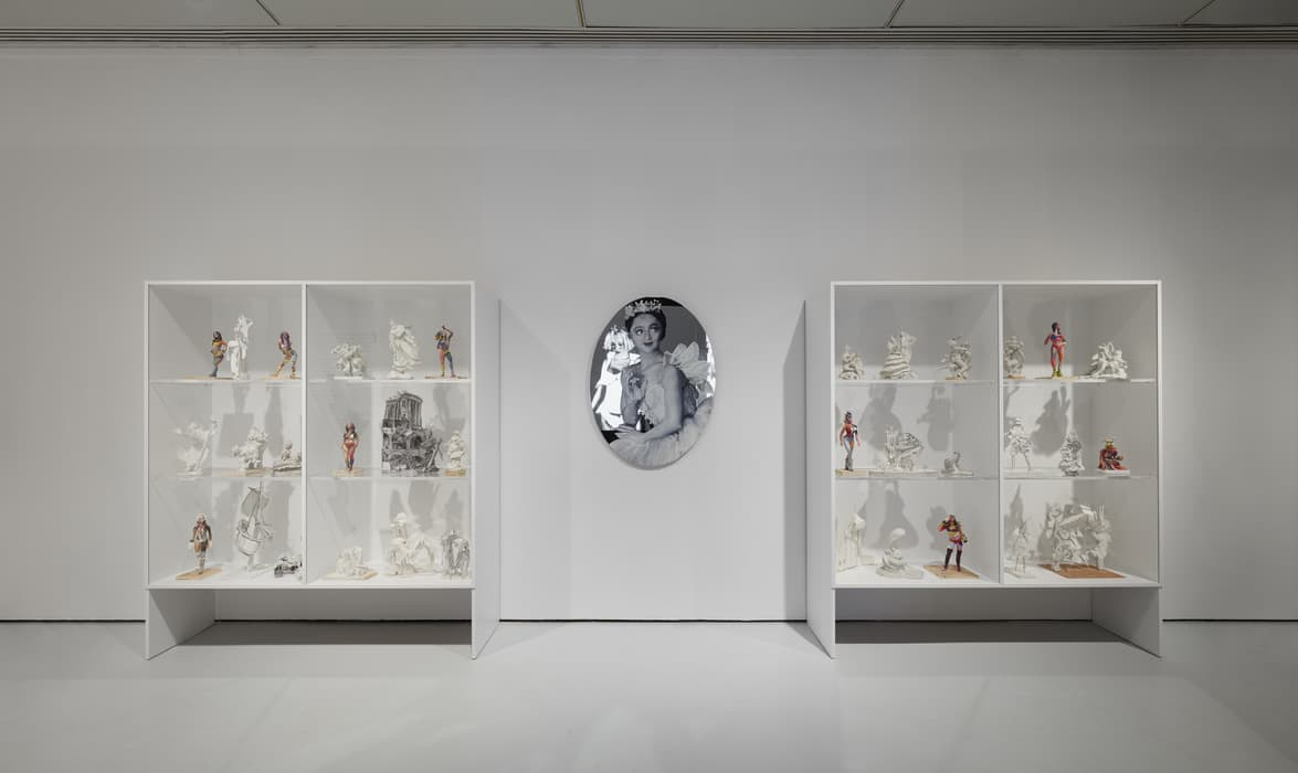Installation view of Rachel Feinstein: Maiden, Mother, Crone, November 1, 2019-March 22, 2020, at the Jewish Museum, NY. Artwork © Rachel Feinstein. Photo: Tom Powel Imaging.