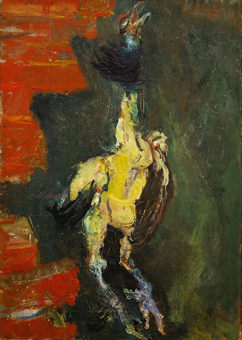 Chaim Soutine, Chicken Hung Before a Brick Wall, 1925, oil on canvas. Kunstmuseum Bern, Switzerland. Artwork © Artists Rights Society (ARS), New York; Image provided by Erich Lessing / Art Resource, NY