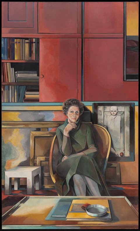 Ethel Fisher, Portrait of Ilse Getz, 1977. Oil on canvas. Gift of Margaret Fisher, 2022-45