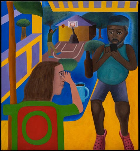 Alex Bradley Cohen, Parents #4, 2022. Acrylic on canvas. Purchase: Milton and Miriam Handler Endowment Fund 2023-7