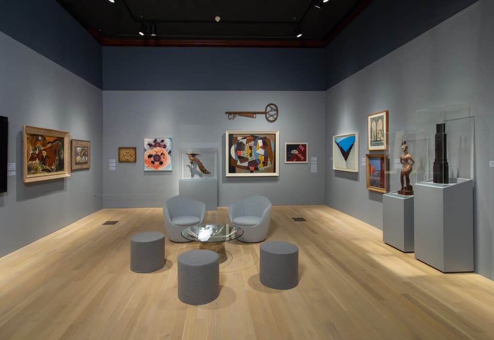Installation view of Edith Halpert and the Rise of American Art. The Jewish Museum, New York. Photo by: Jason Mandella