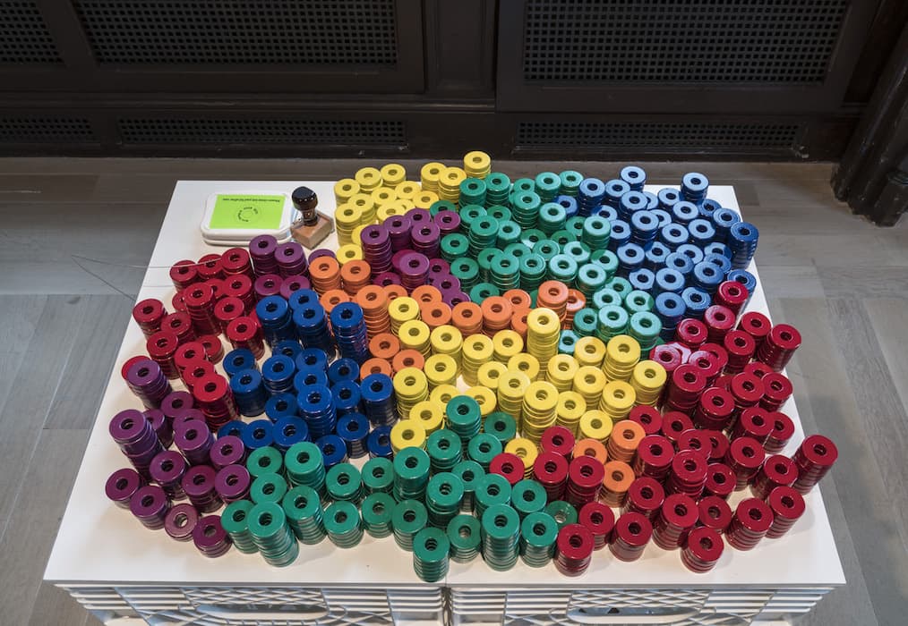 Koo Jeong A, Take Me (I’m Yours) Jewish Museum NYC. Installation view of the exhibition Take Me (I'm Yours). September 16, 2016 – February 5, 2017. The Jewish Museum, NY. Photo by: David Heald.