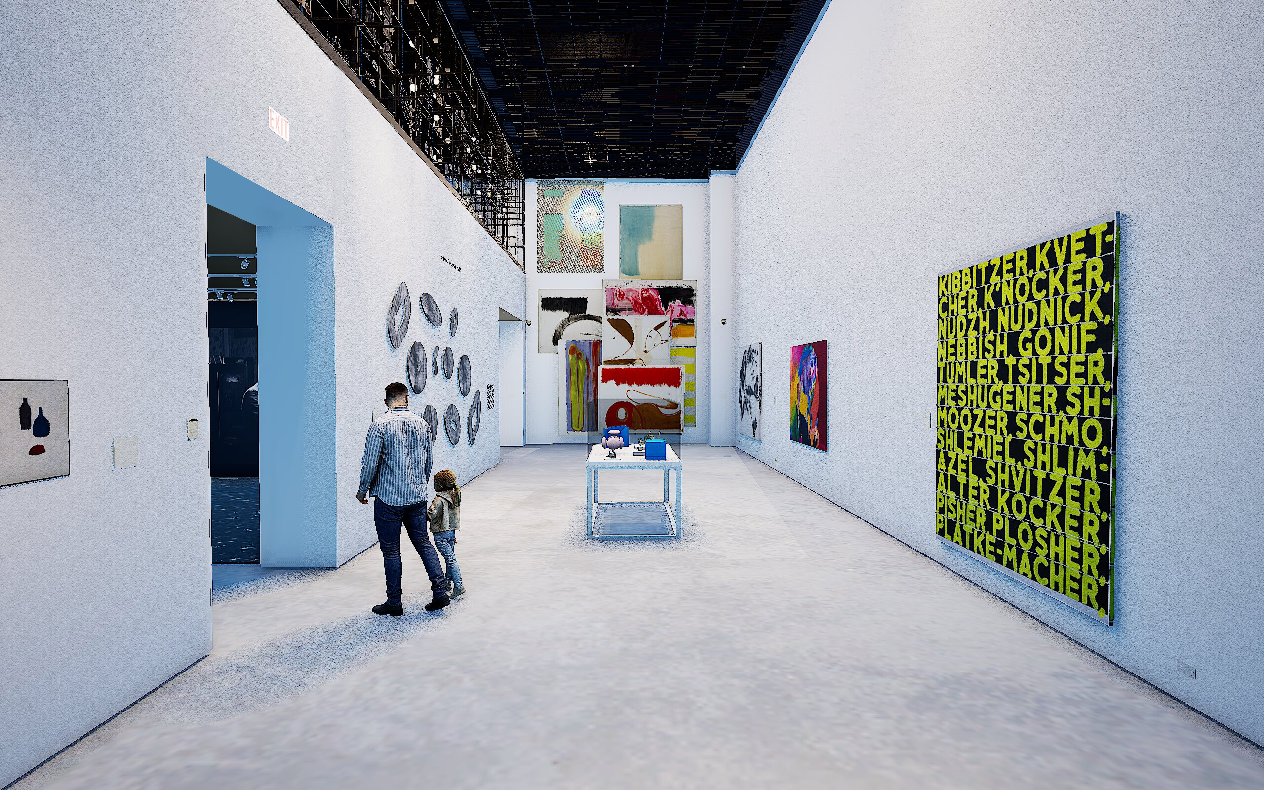 Rendering of upcoming collection installation, 