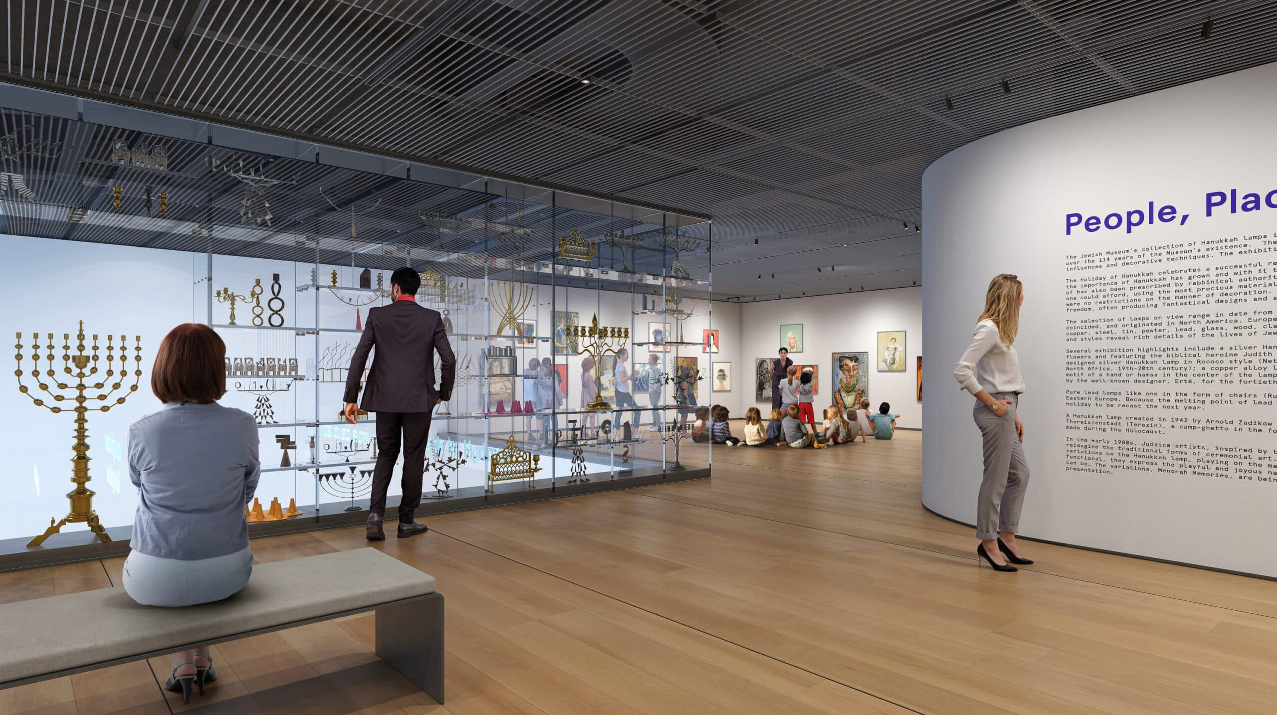 Rendering of upcoming Pruzan Family Center for Learning at the Jewish Museum, NY. © UNS (United Network Studio), Amsterdam. Rendering courtesy of Jake Sheykhet.