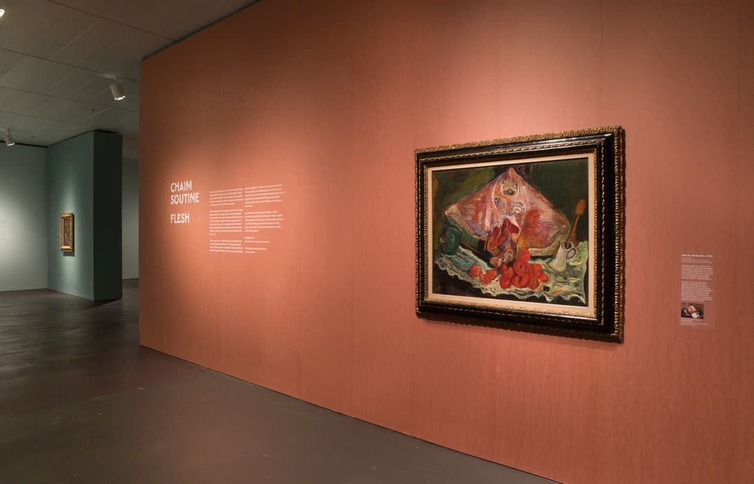 Installation view of the exhibition Chaim Soutine: Flesh, May 4 – September 16, 2018, The Jewish Museum, NY. Photo by: Jason Mandella