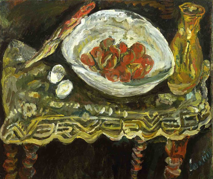 Chaim Soutine, Still Life with Fruit, 1919. Oil on canvas. Private collection. Photograph by Reginart Collections