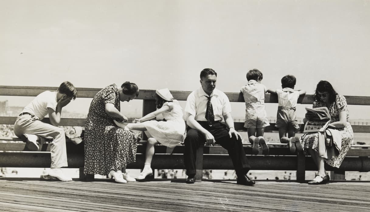 Sidney Kerner. Steeplechase Pier, Coney Island, 1938, printed later. Gelatin silver print. Gift of The Paul Strand Trust for the benefit of Virginia Stevens, 2008-72.