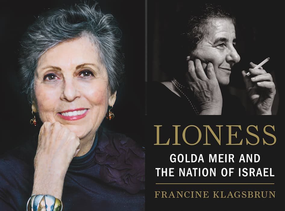 Author Francine Klagsbrun Speaks about Golda Meir October 19 at the Jewish Museum
